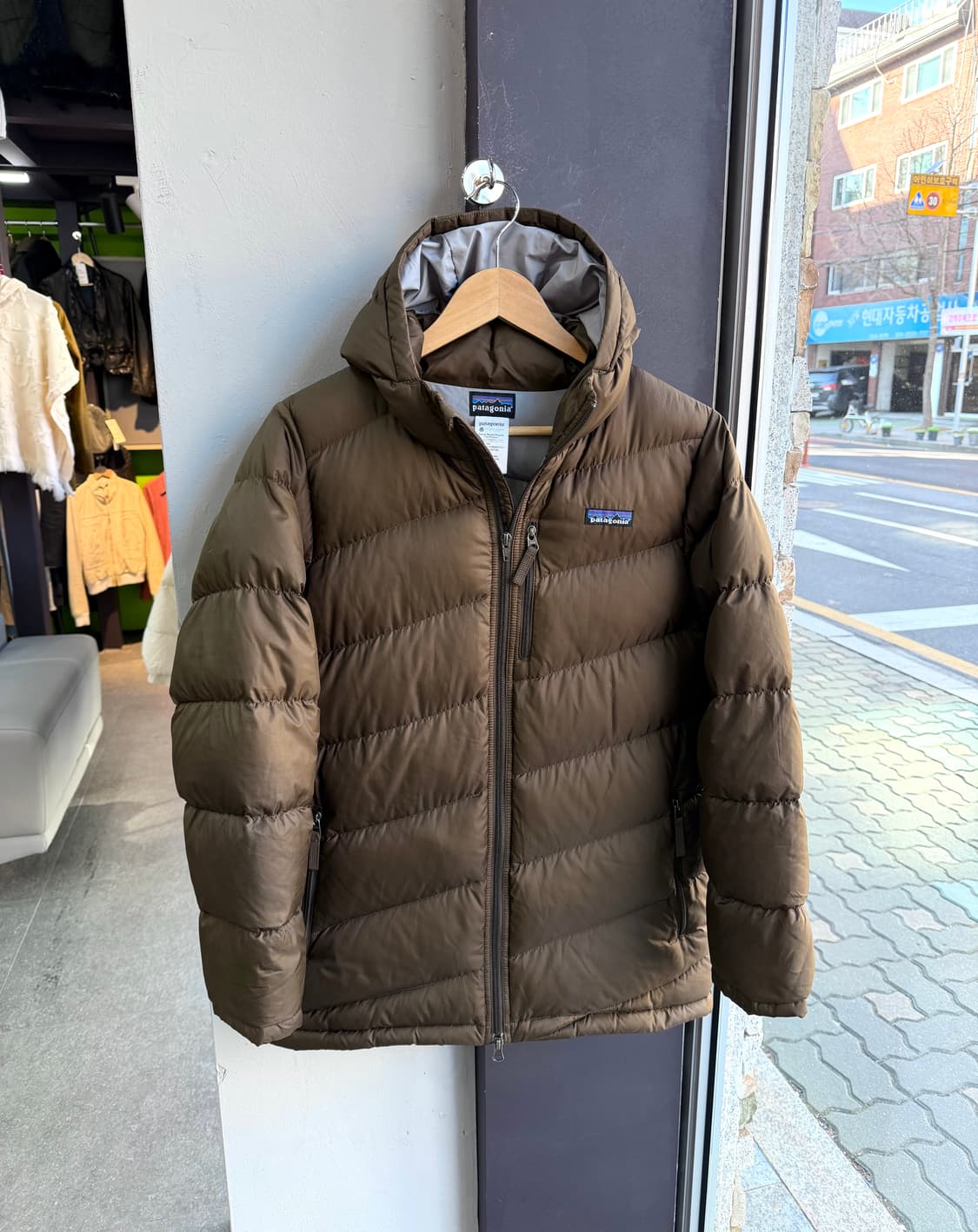 .55~66/ 파타고니아 구스다운 사선 후드 푸퍼 패딩점퍼 상품이미지3