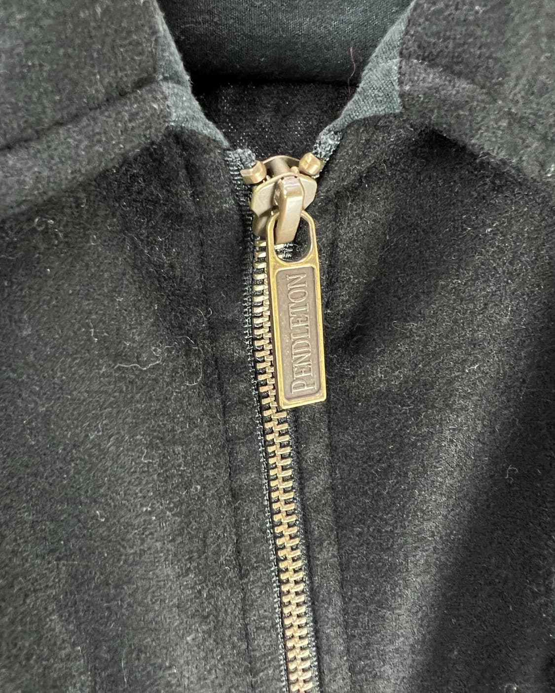 팬들턴 블랙 울 혼방 포켓 집업 자켓 상품이미지6