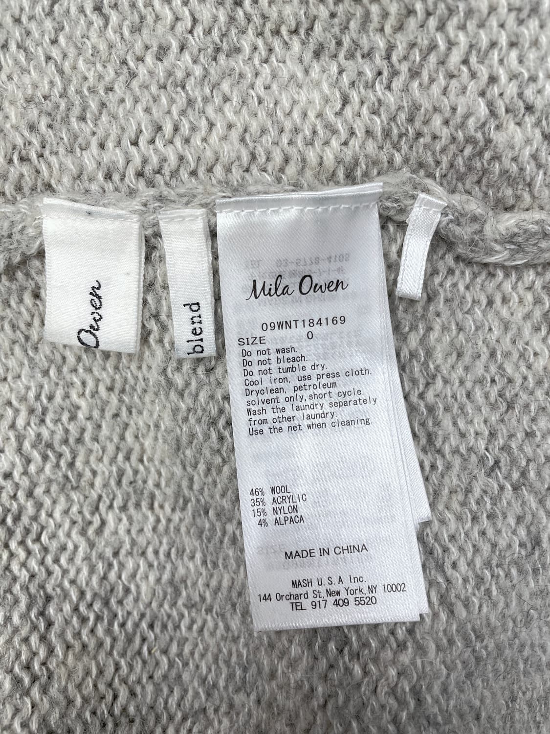 밀라 오웬 레이스업 브이넥 니트 가디건 상품이미지3