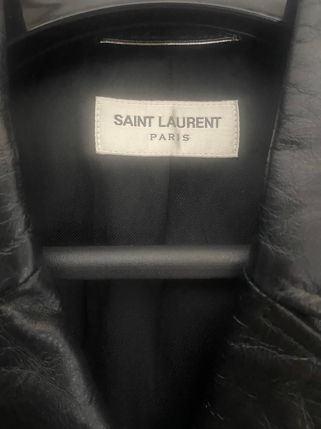 생로랑 20ss 런웨이 레더자켓 46 가죽자켓 상품이미지5