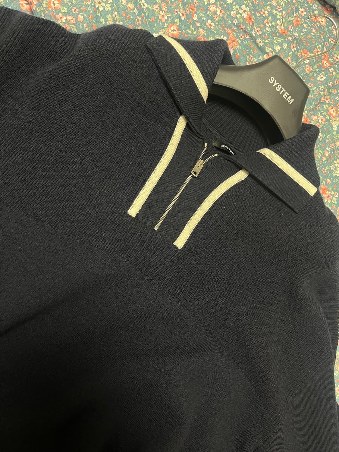 시스템옴므 라인울 니트집업  상품이미지3