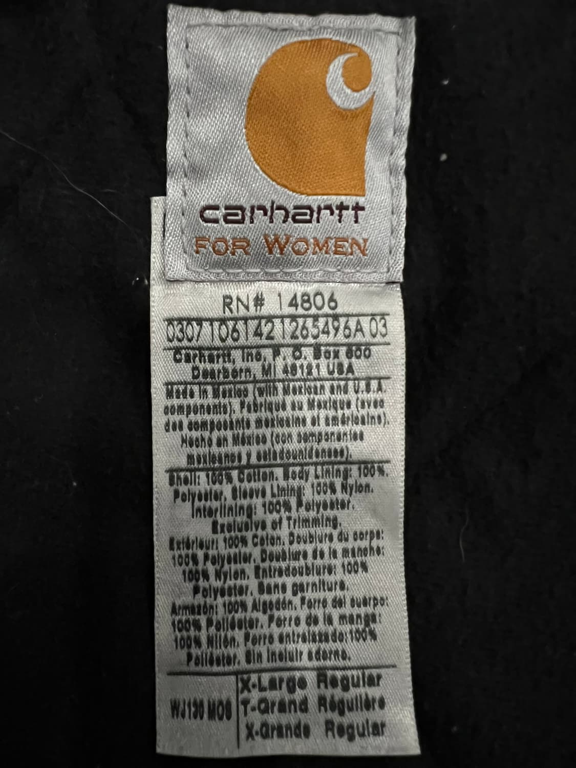 (XL)칼하트 덕 액티브 우먼스 후드자켓 WJ130 MOS 모스그린 상품이미지4