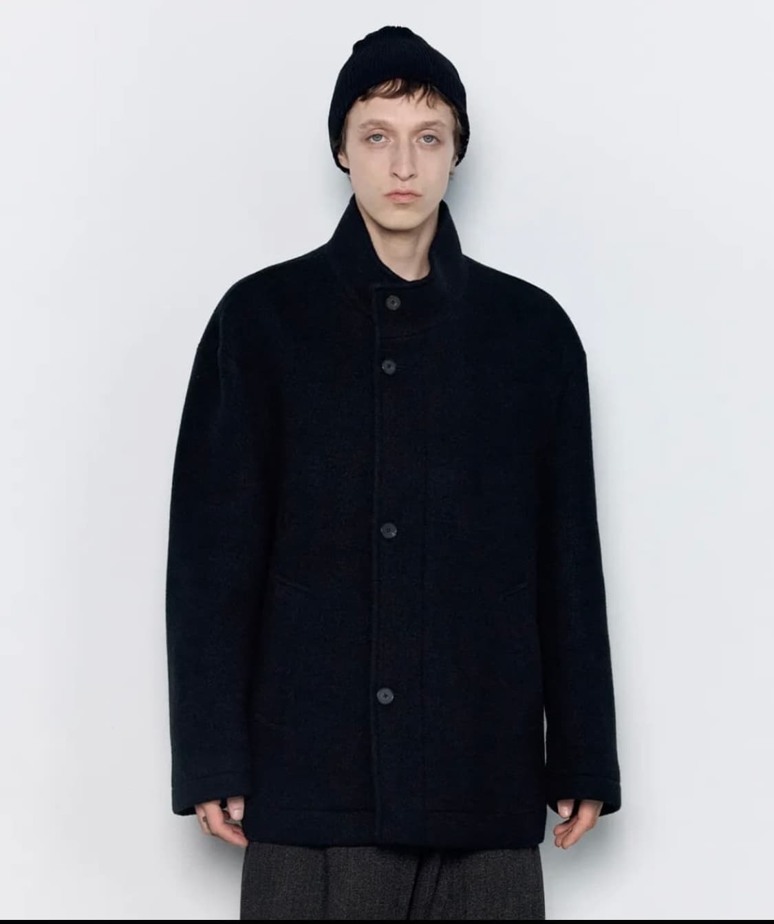 인사일런스 지블링 울 하프 코트 상품이미지2