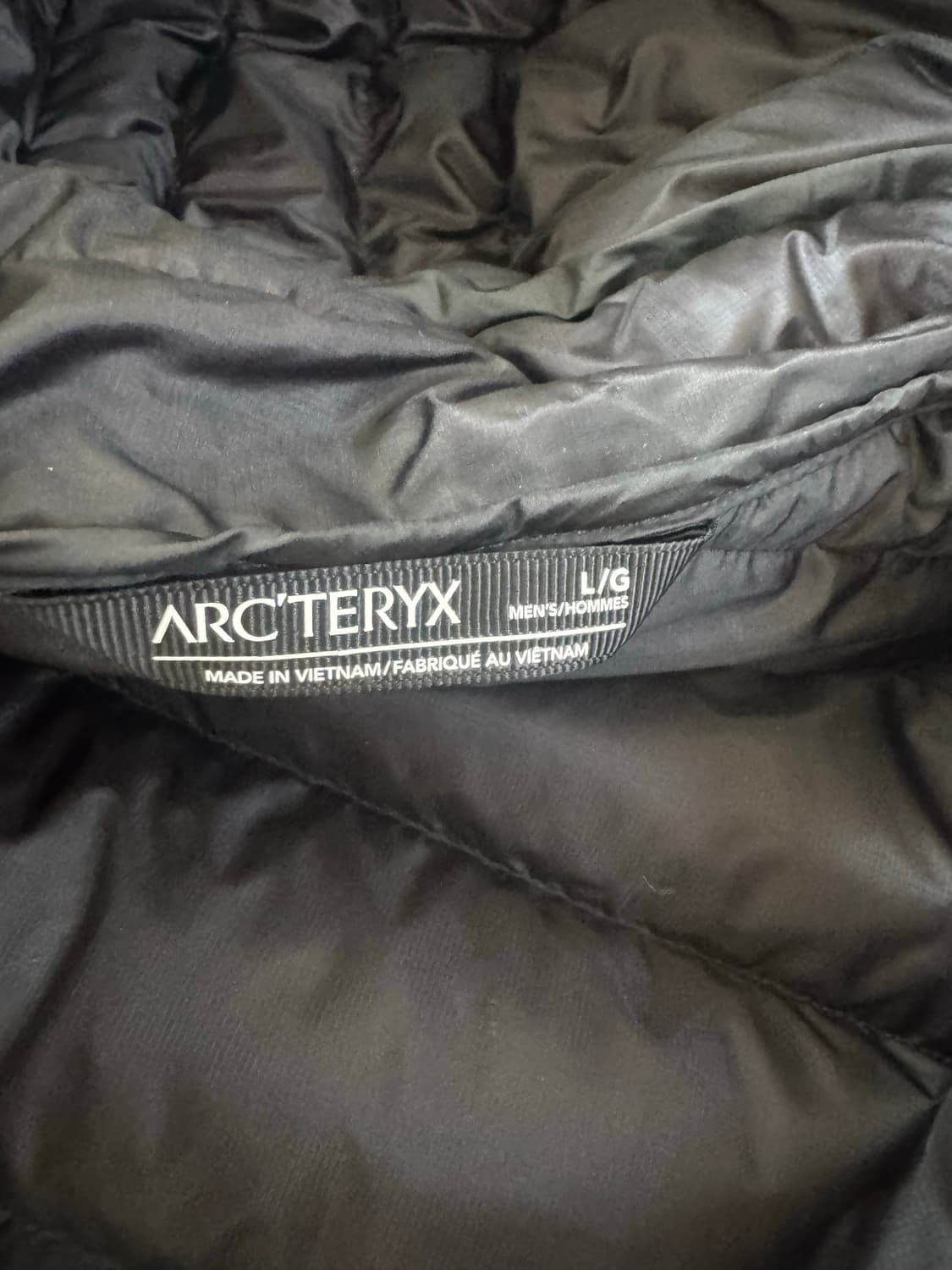 L 아크테릭스 세륨 후디 패딩 블랙 상품이미지6