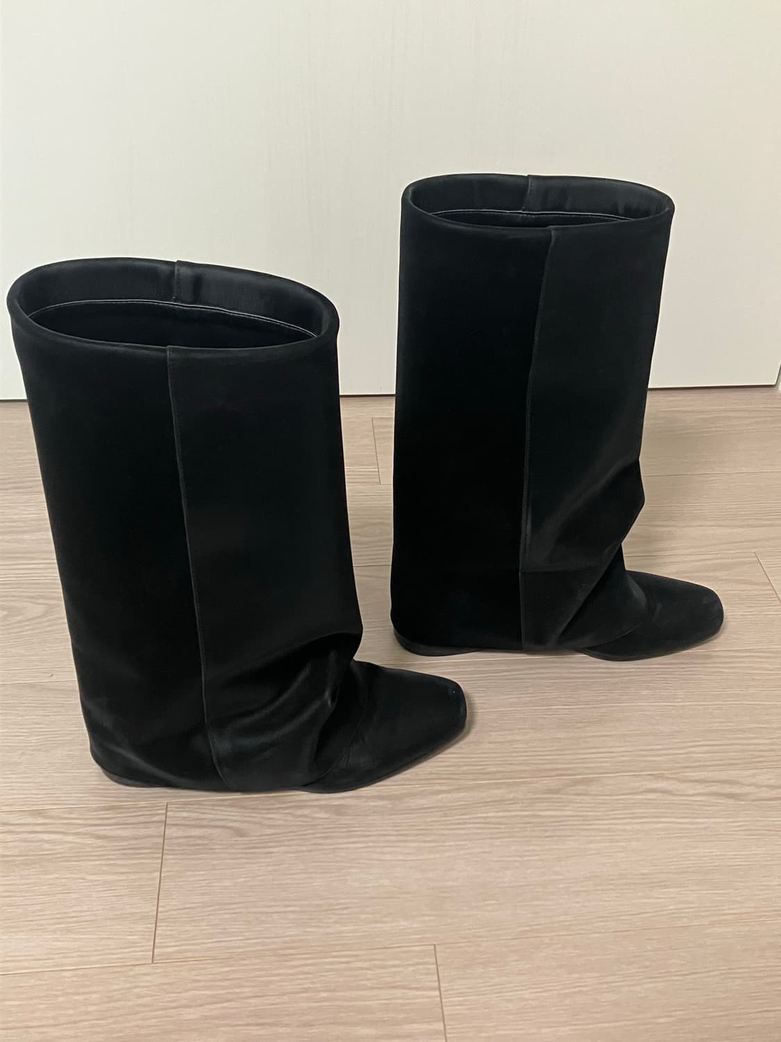 Wrinkle Leather Boots (Black) 상품이미지5