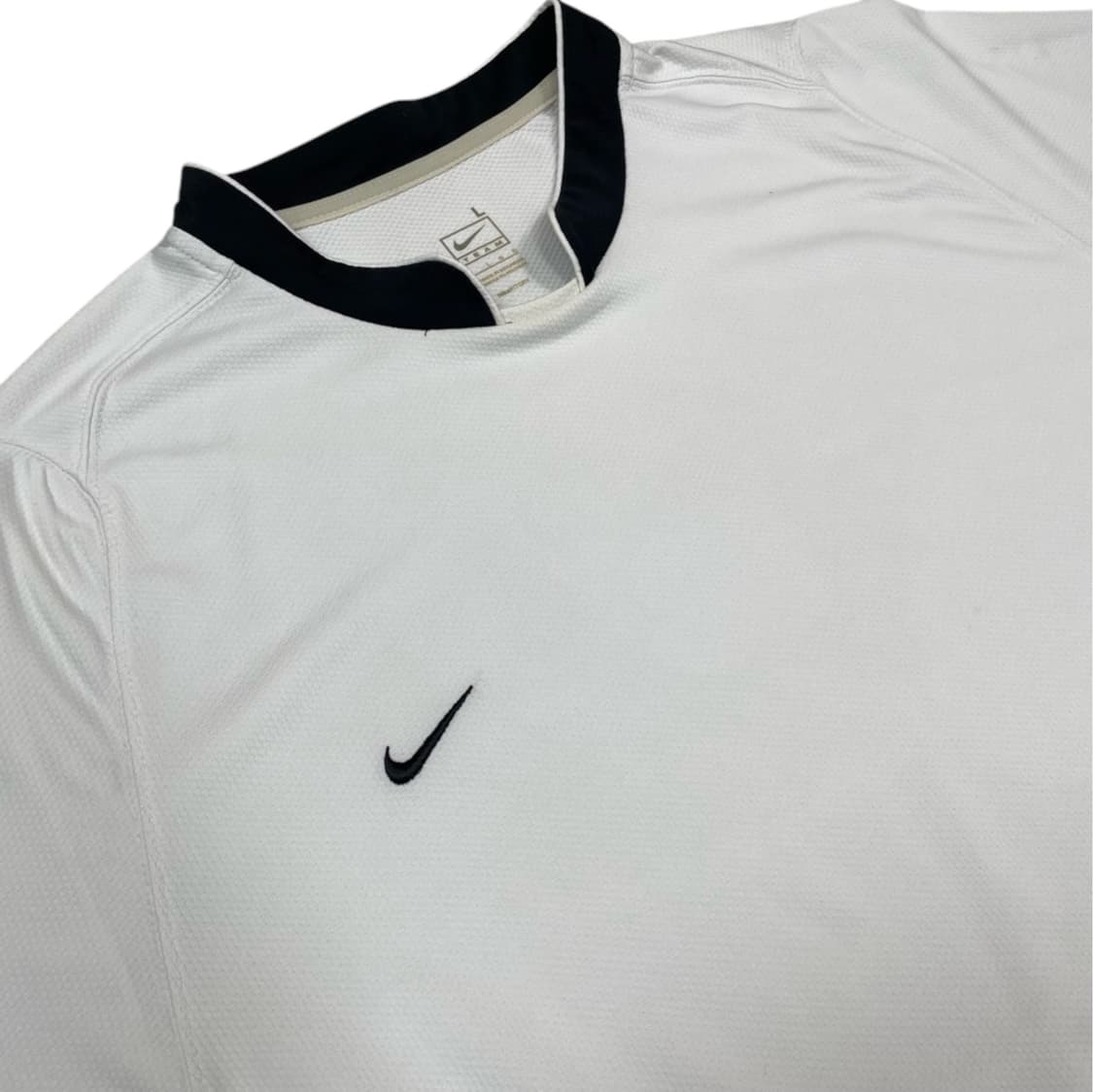 나이키 화이트 블랙 Team NikeFIT 축구 저지 반팔 티셔츠 L 상품이미지2
