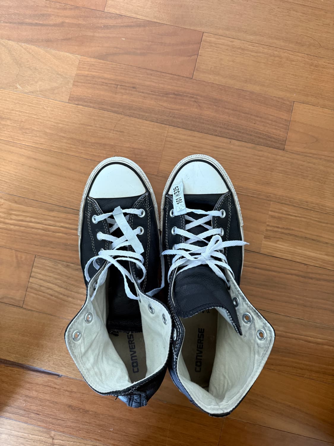 Leather converse 상품이미지1