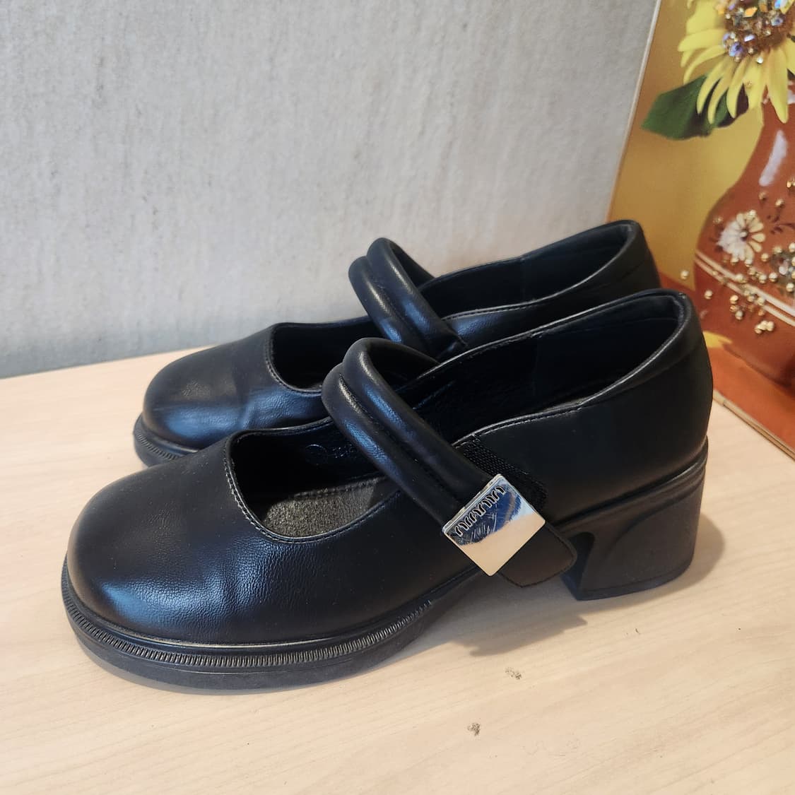 도톰스트랩 메리제인 힐 240 / 꾸안꾸 포인트슈즈 상품이미지4