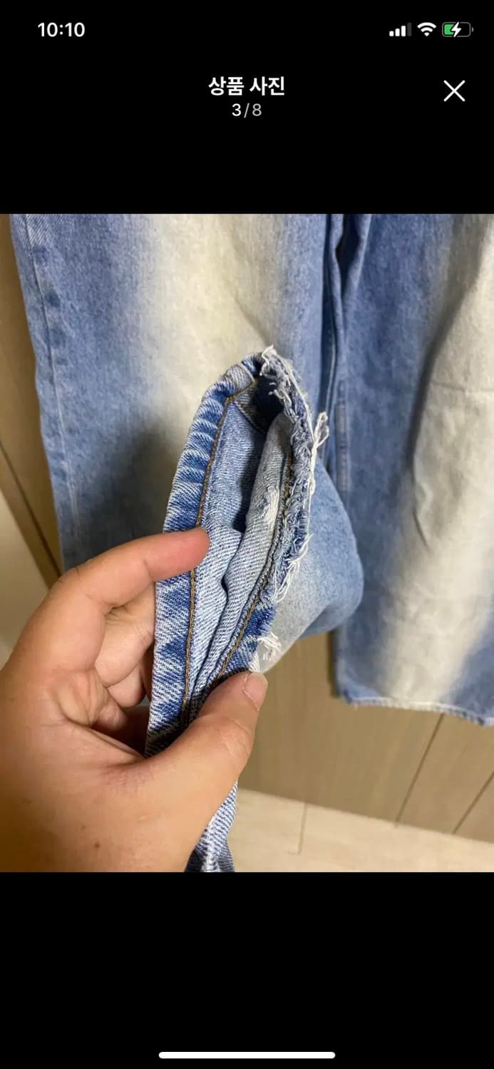 SATUR 세터 워시드 연청 데님 M사이즈 상품이미지3