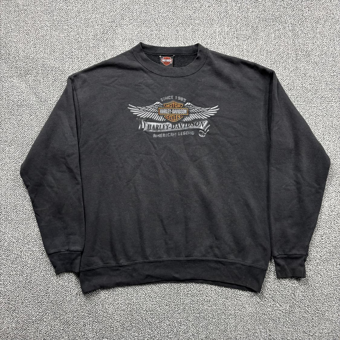 할리데이비슨 페이딩 빅로고 맨투맨 상품이미지1