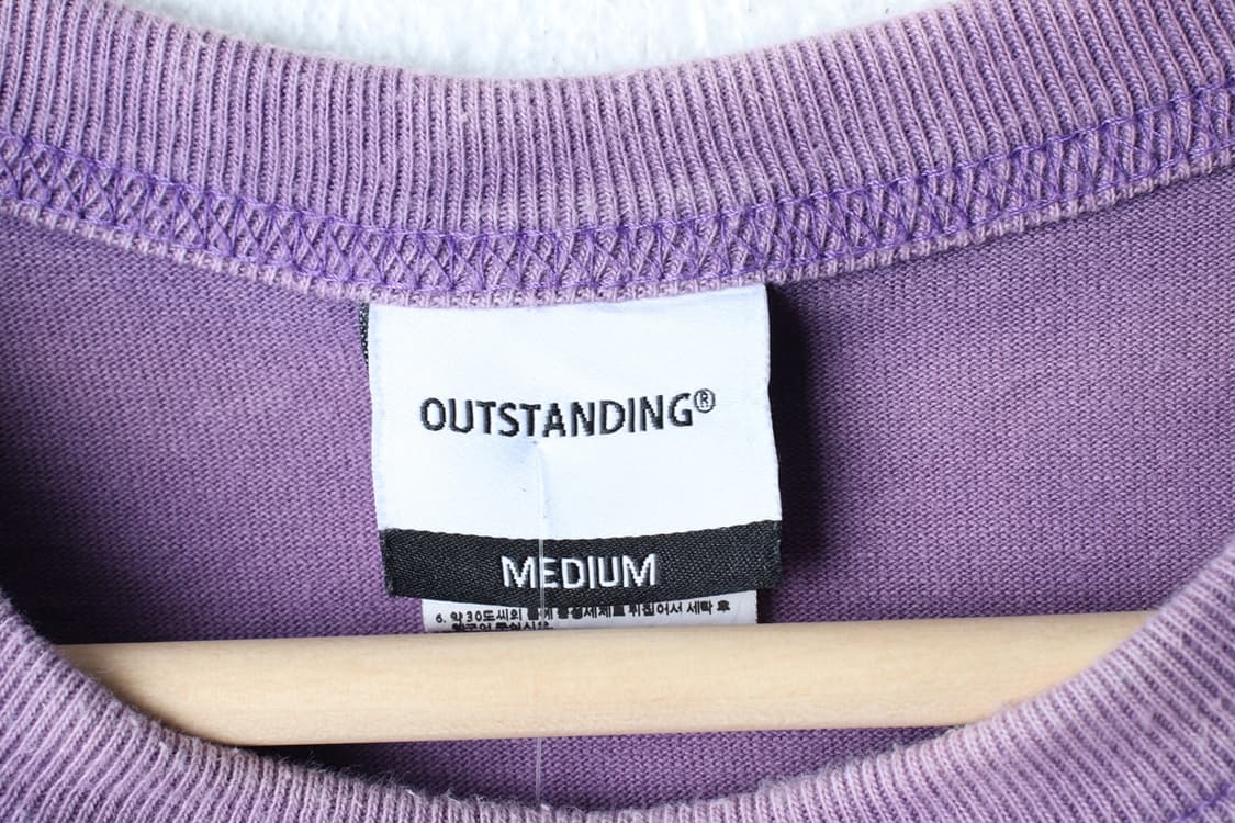 (M-XL) 아웃스탠딩 반팔 티셔츠 서프라이드 워싱 퍼플-H33168 상품이미지6