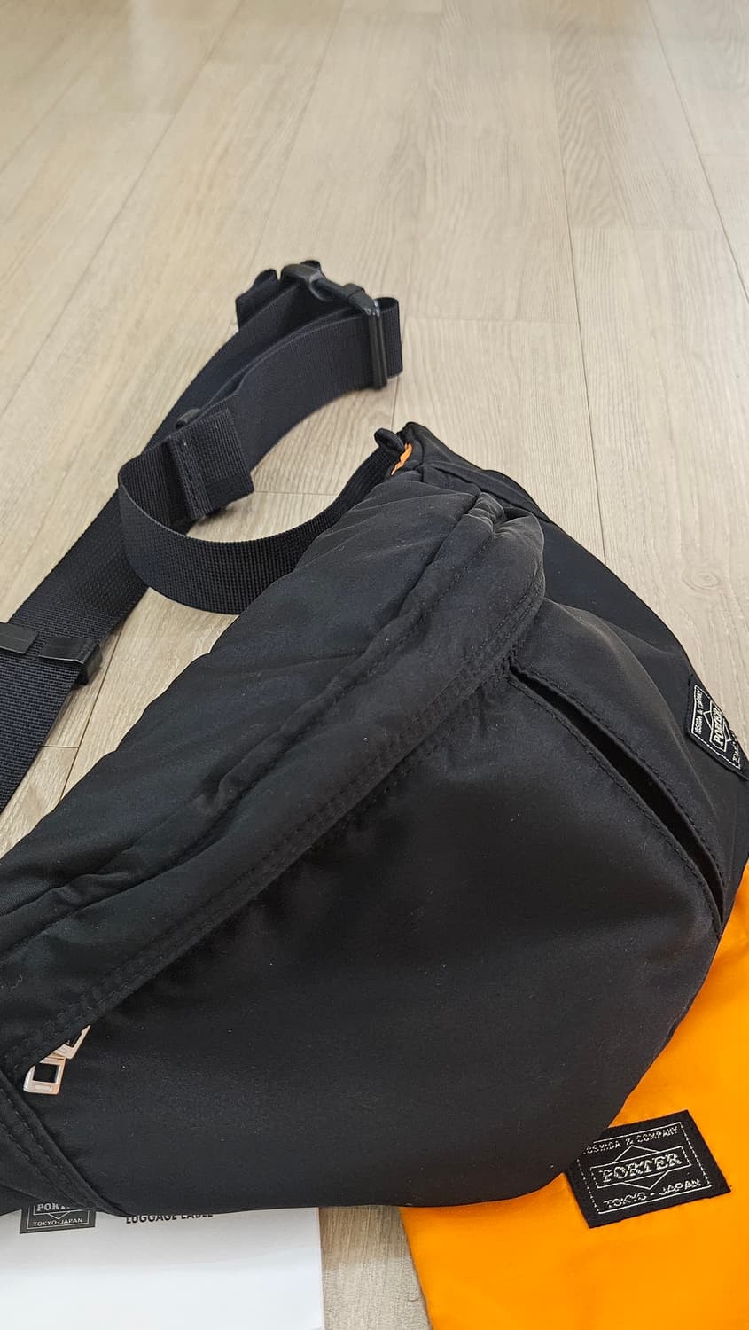 포터 탱커 웨이스트백 스몰 블랙 (신형 / 풀구성) 상품이미지3