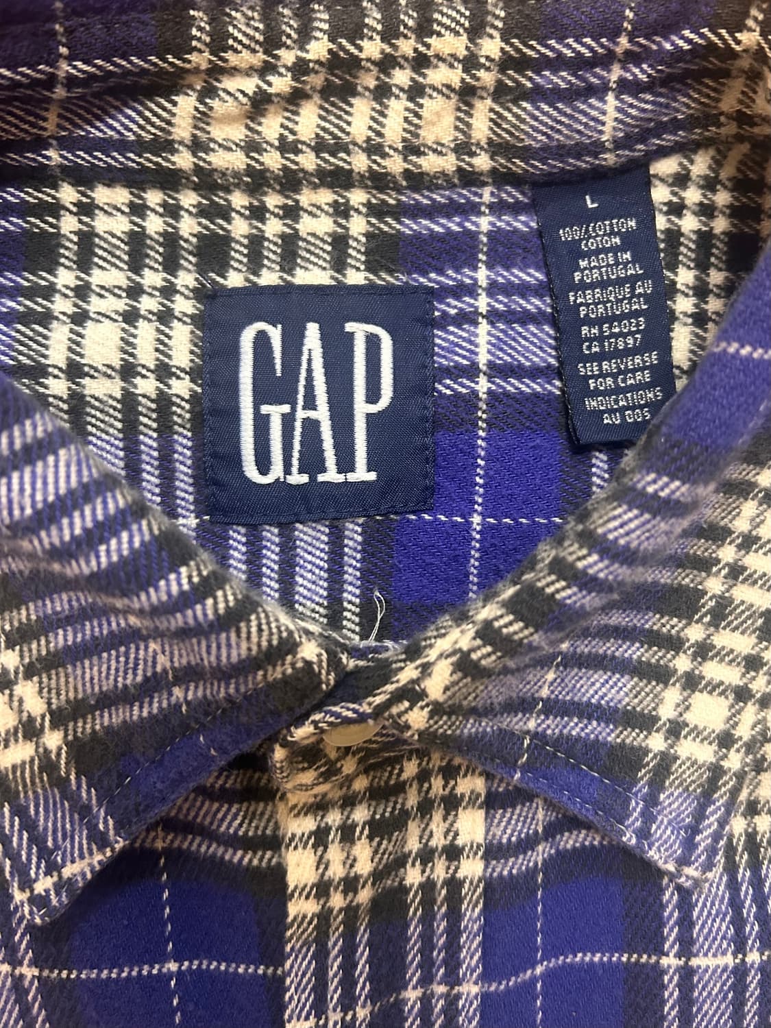 Gap 올드 갭 플란넬 체크 셔츠 상품이미지2