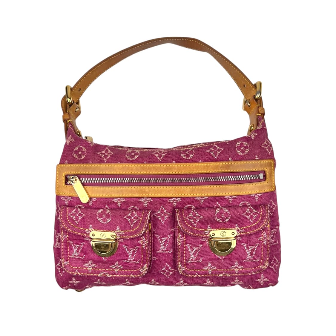 루이비통 모노그램 데님 핑크 배기백 상품이미지1