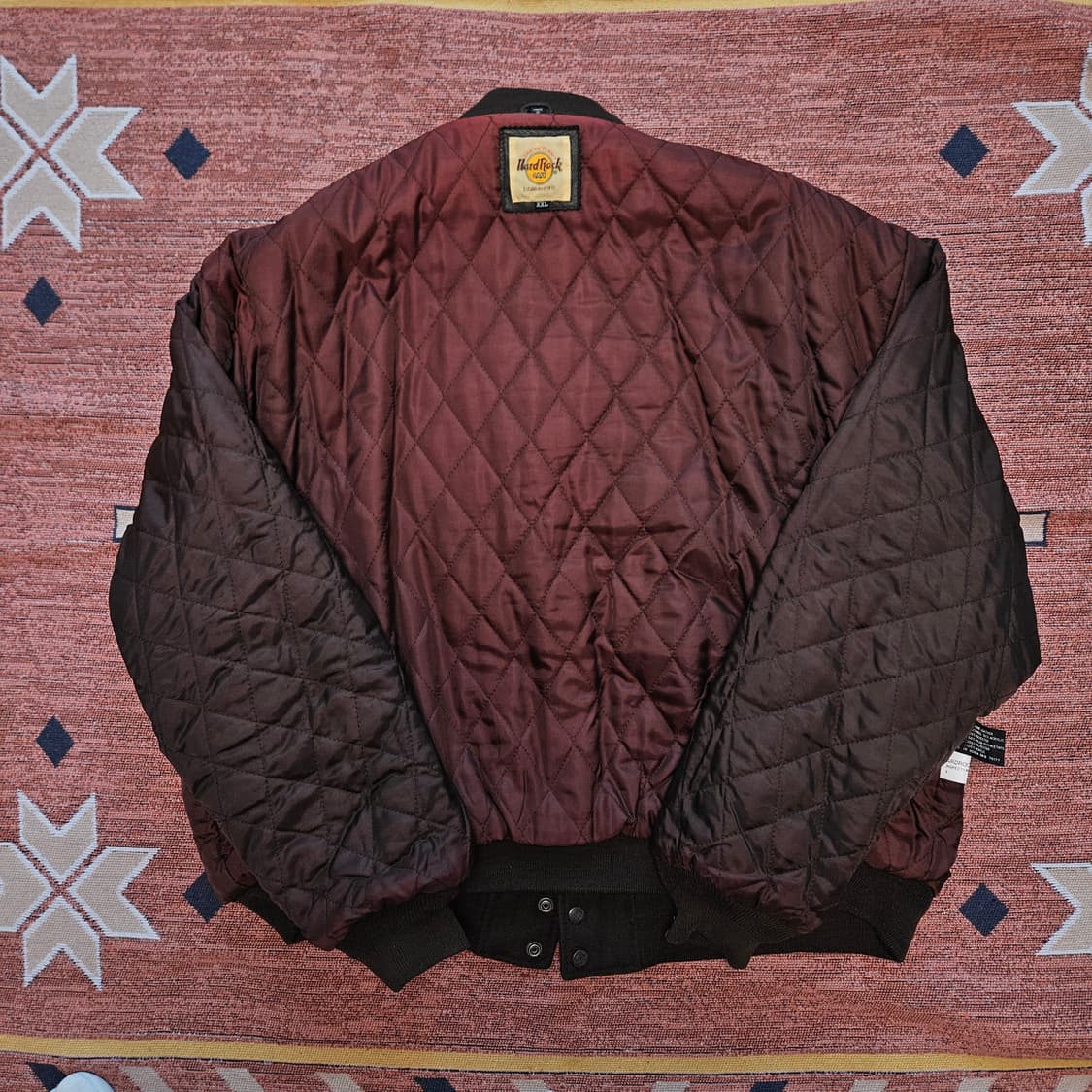 90s 하드록카페 울레더 바시티  상품이미지9