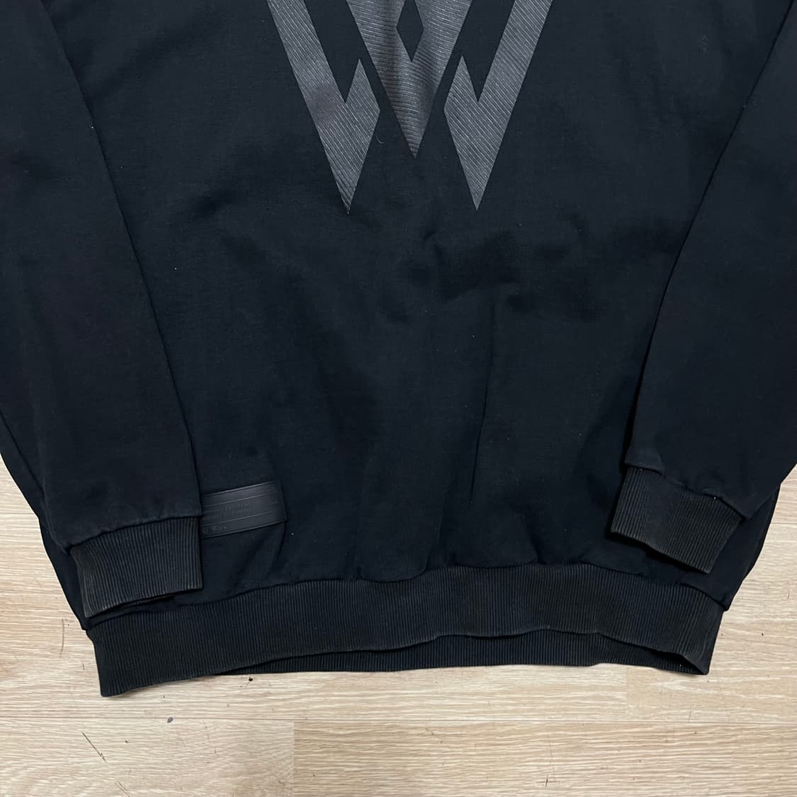 라이프워크 빅로고 프린팅 맨투맨 크루넥 티셔츠 [블랙] M/95 상품이미지3