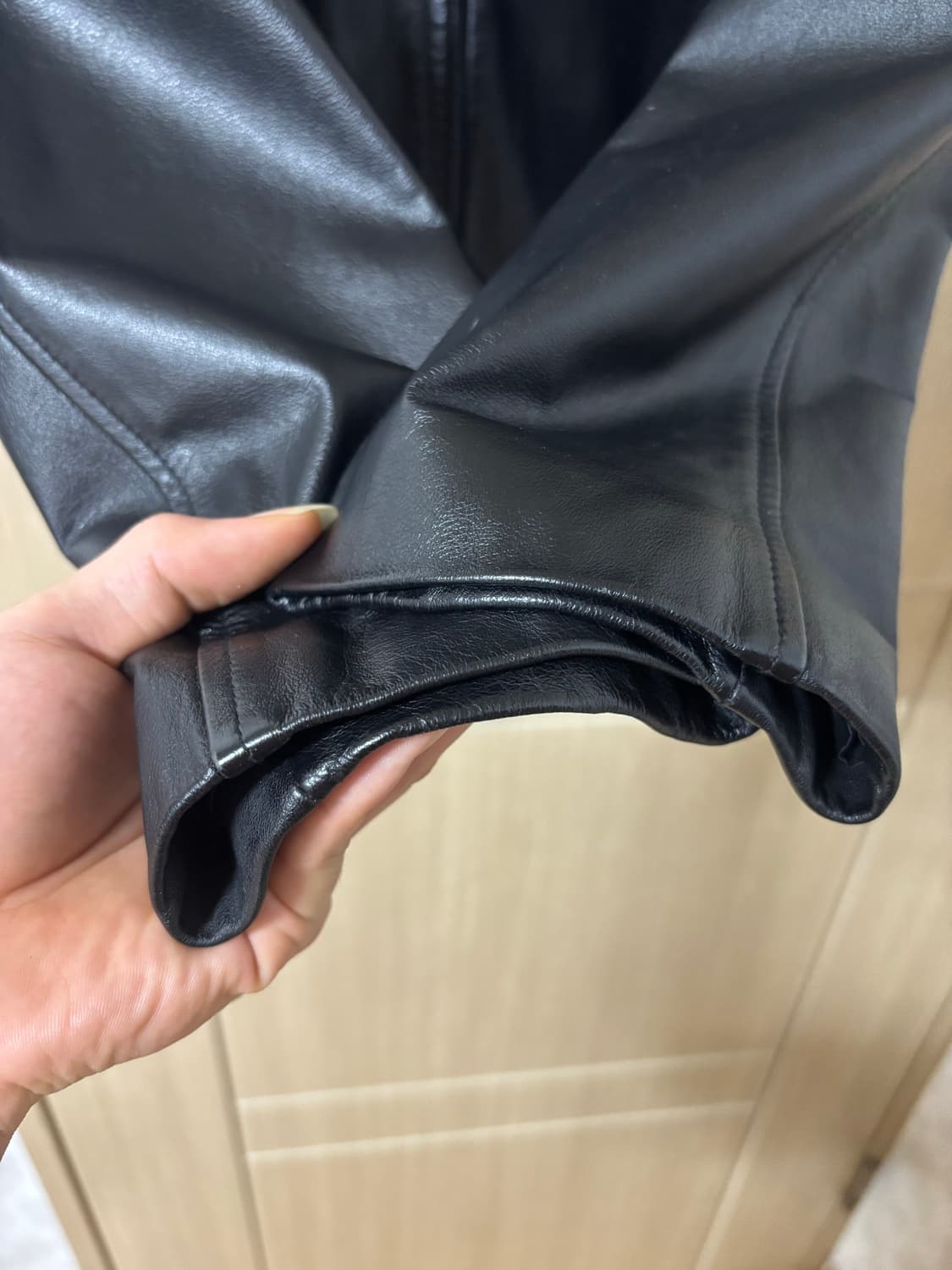 FASHCRE 이태리 블랙 소가죽 자켓 상품이미지5