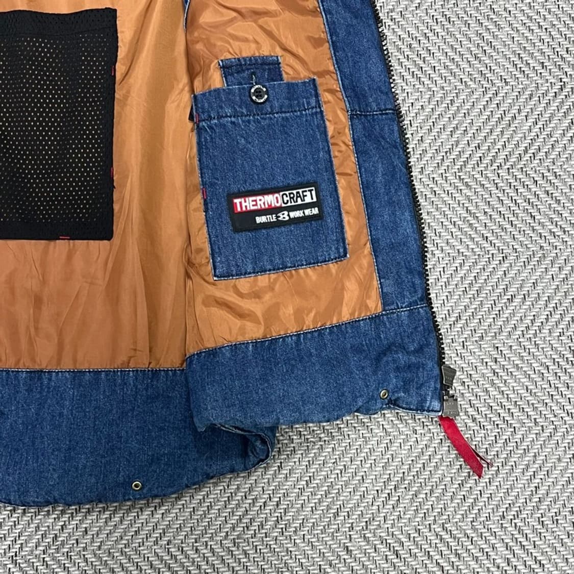 버틀 코듀라 데님 패딩 베스트 v0801 상품이미지8