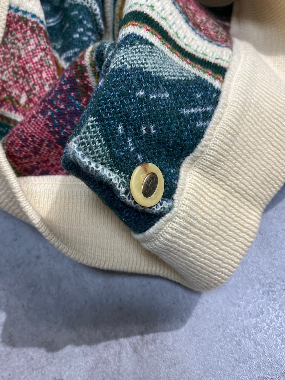 [L] 90s Geccu 오스트레일이라 케이블 니트 가디건 상품이미지9