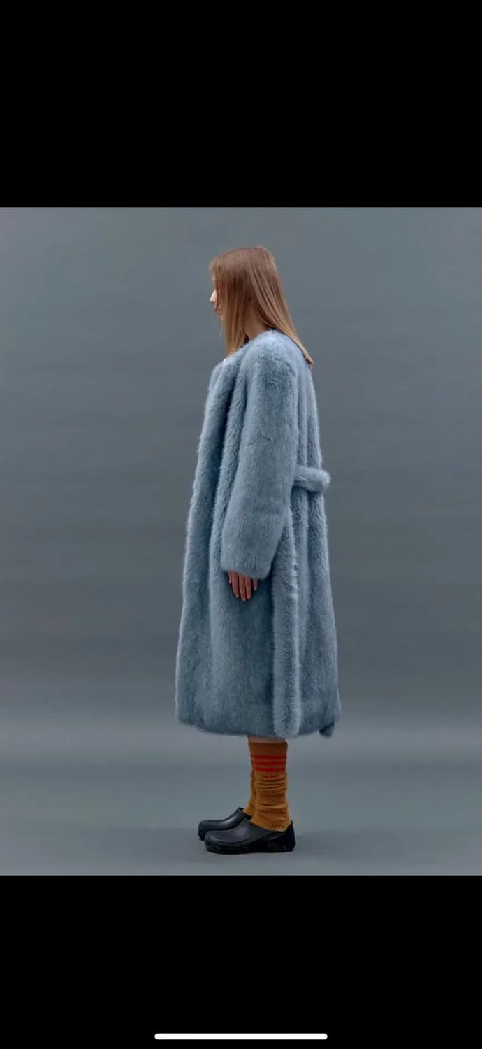 낸시부 퍼 코트 Boucle fur long coat (m) 상품이미지3