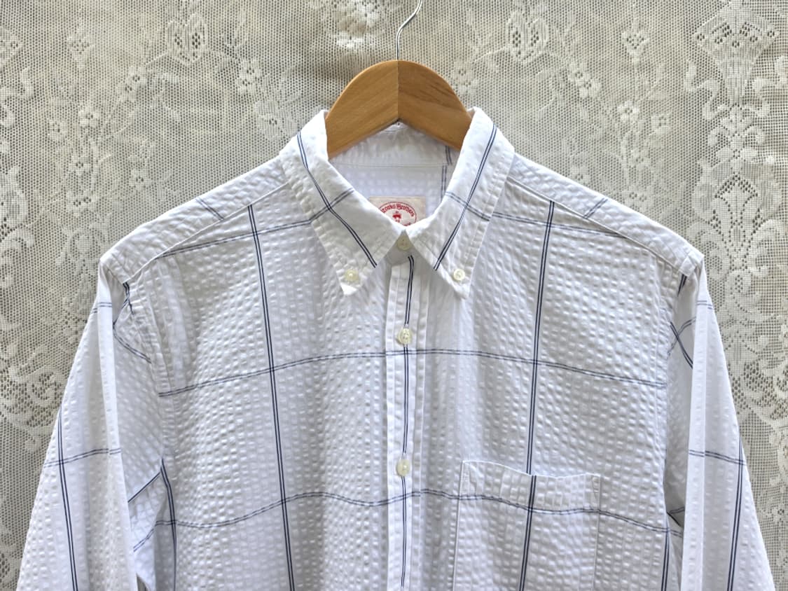 브룩스 브라더스 레드 플리스 시어서커 원단 상품이미지2