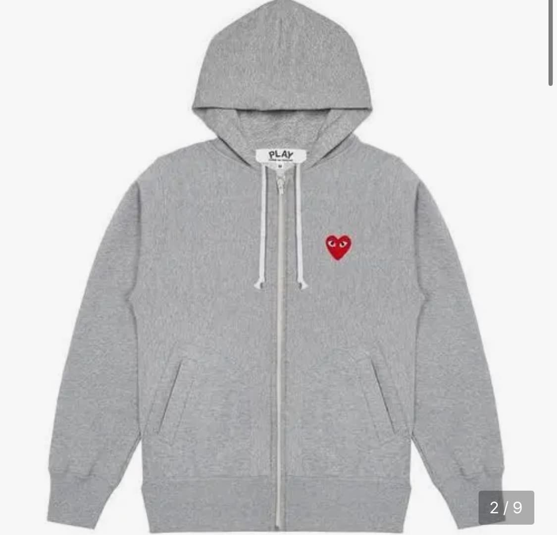 꼼데가르송 백프린팅 후드집업 상품이미지1