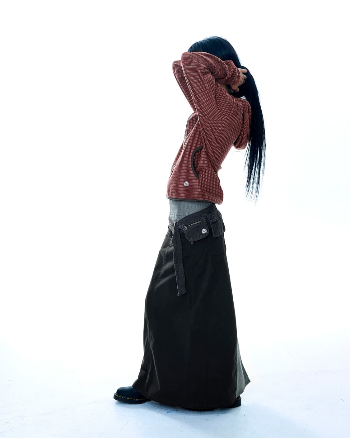 (새상품)Coyseio WAIST PANEL SKIRT WARM GREY 상품이미지3