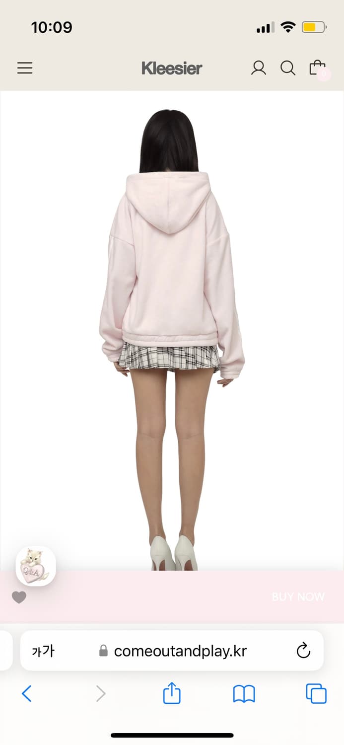 클리시어 Blossom letter pleated skirt, Check 상품이미지4