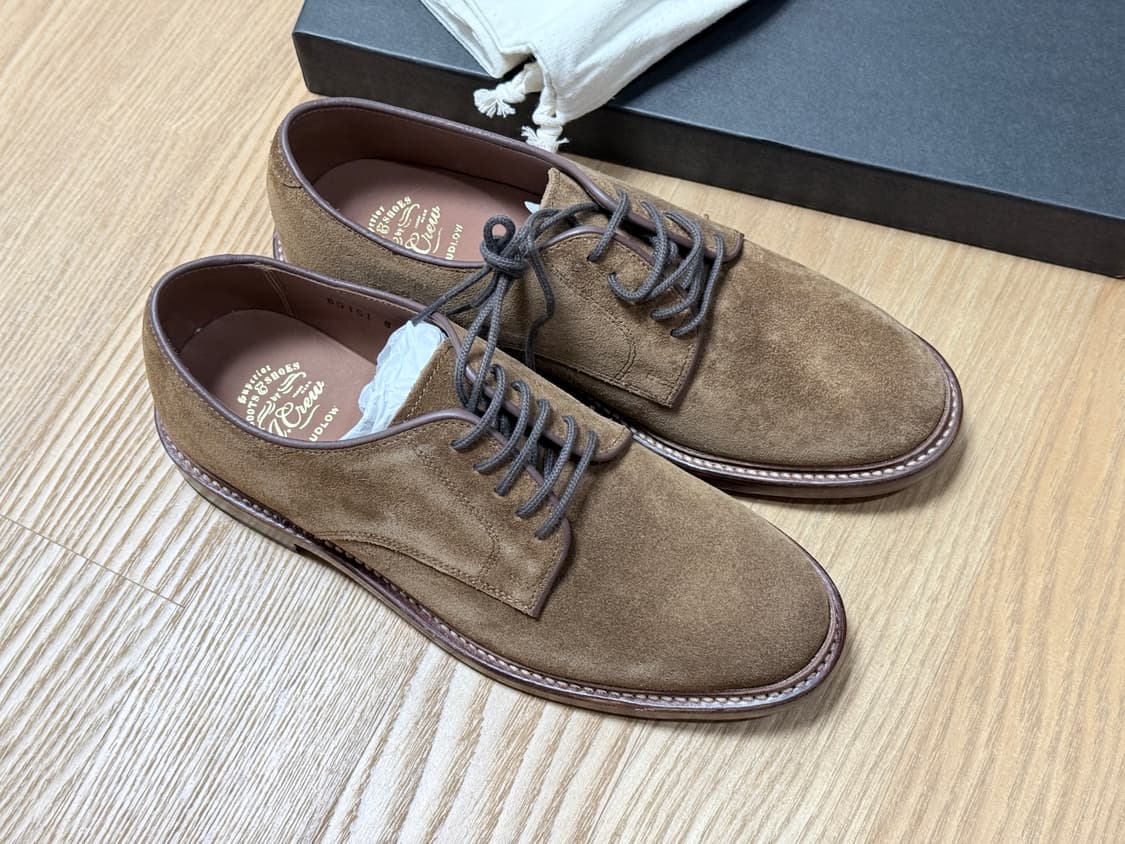 jcrew ludlow 스웨이드 더비 슈즈 8사이즈 새제품 상품이미지1