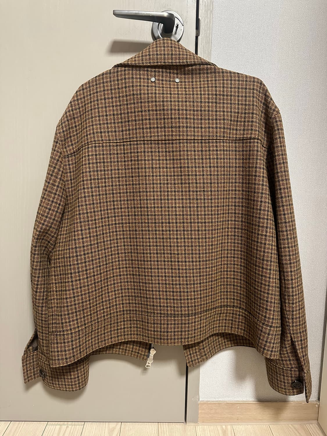 패트릭 체크 지퍼 자켓 awa230m(Brown) 상품이미지3