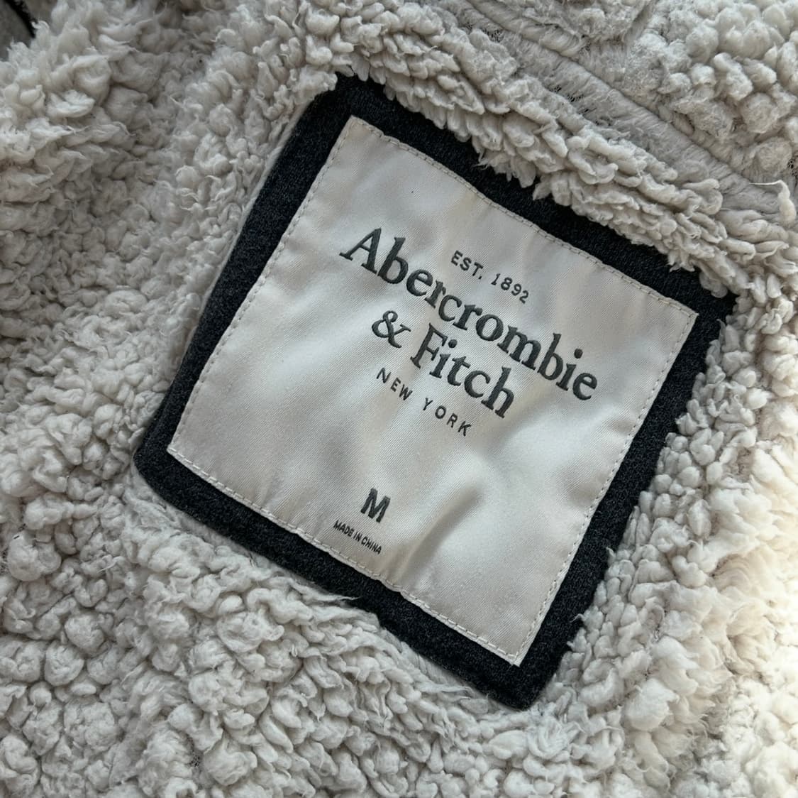 아베크롬비 차콜 울프죠 쉐르파 후드집업  상품이미지8