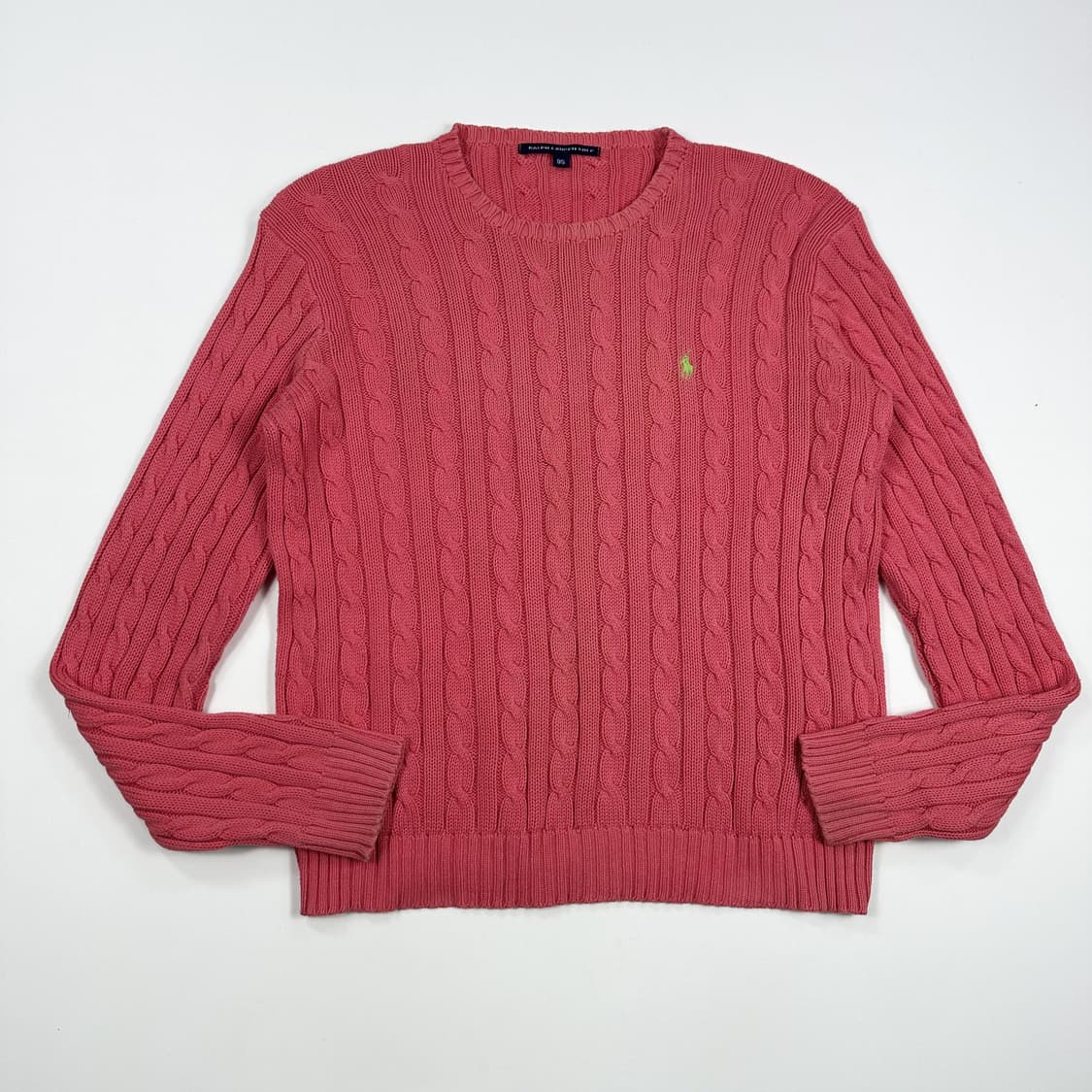 폴로 랄프로렌 포니 연핑크 케이블 니트 (M 여성추천) 상품이미지2