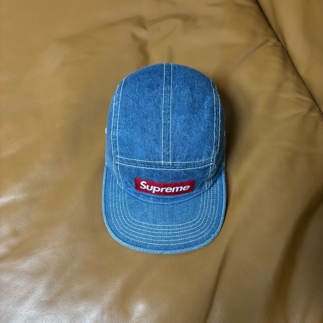 Supreme 슈프림 데님 캠프캡 모자 (Washed Denim) 상품이미지5