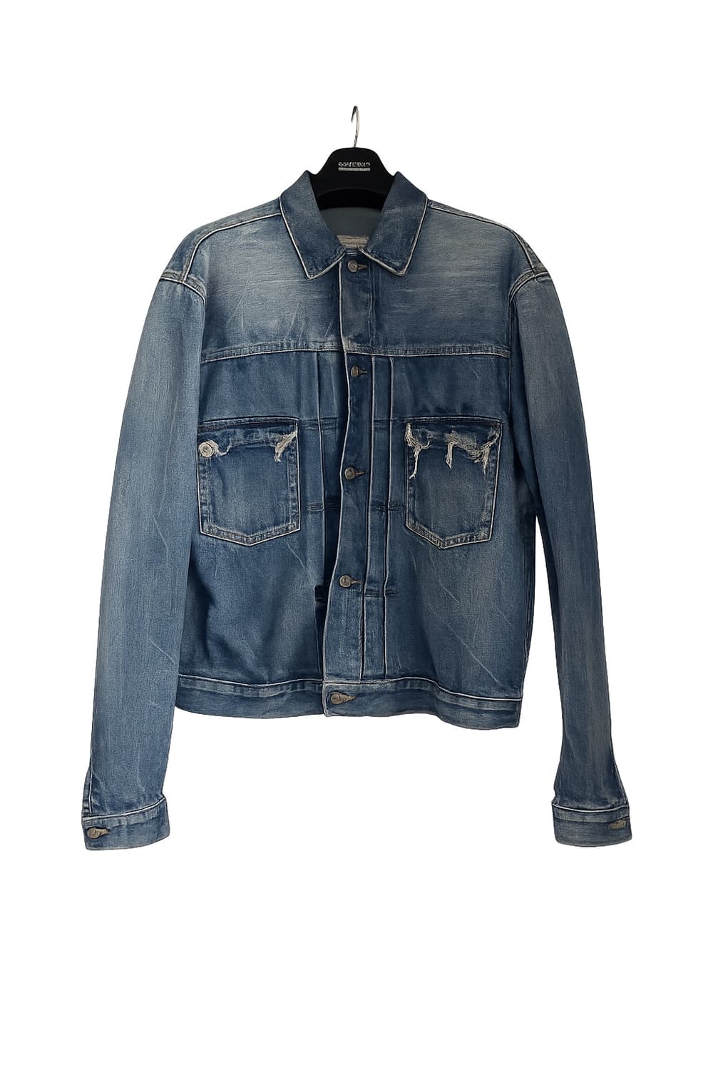 마르지엘라 21ss 디스트레스드 데님자켓(50) 상품이미지1