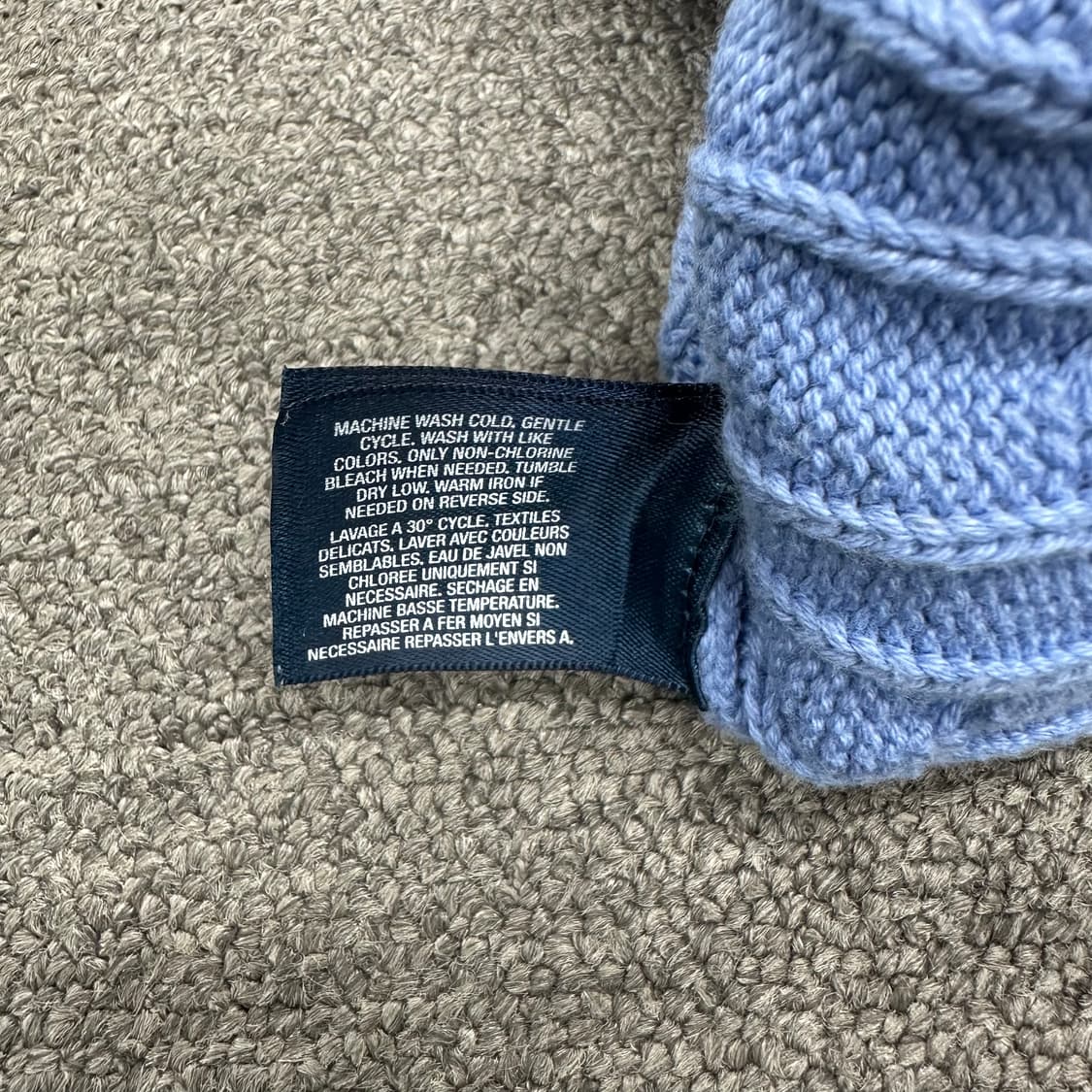 폴로 꽈배기 니트베스트 상품이미지5