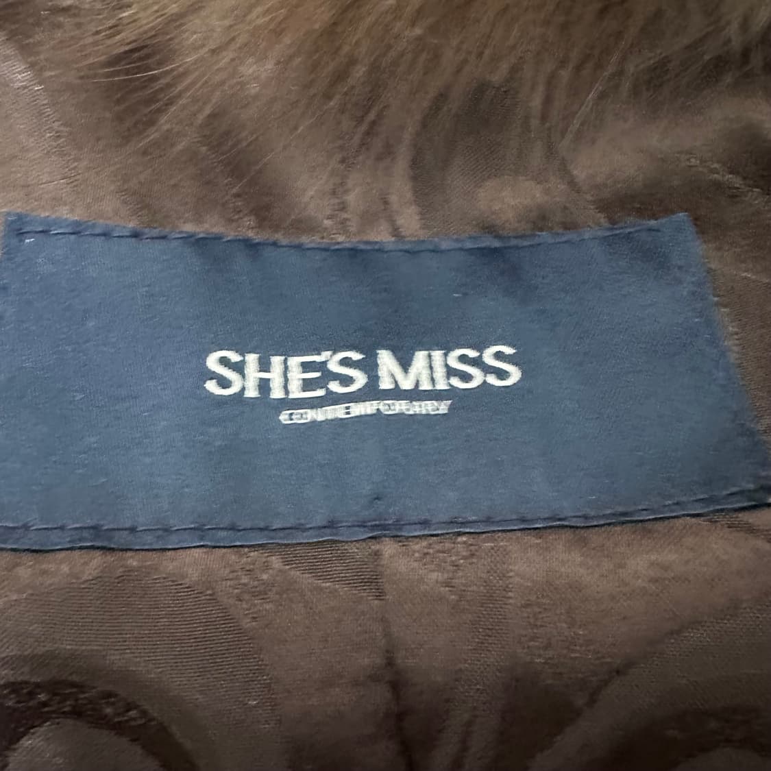 SHES MISS 쉬즈미스 폭스 퍼 양가죽 베스트 조끼 66사이즈 상품이미지5