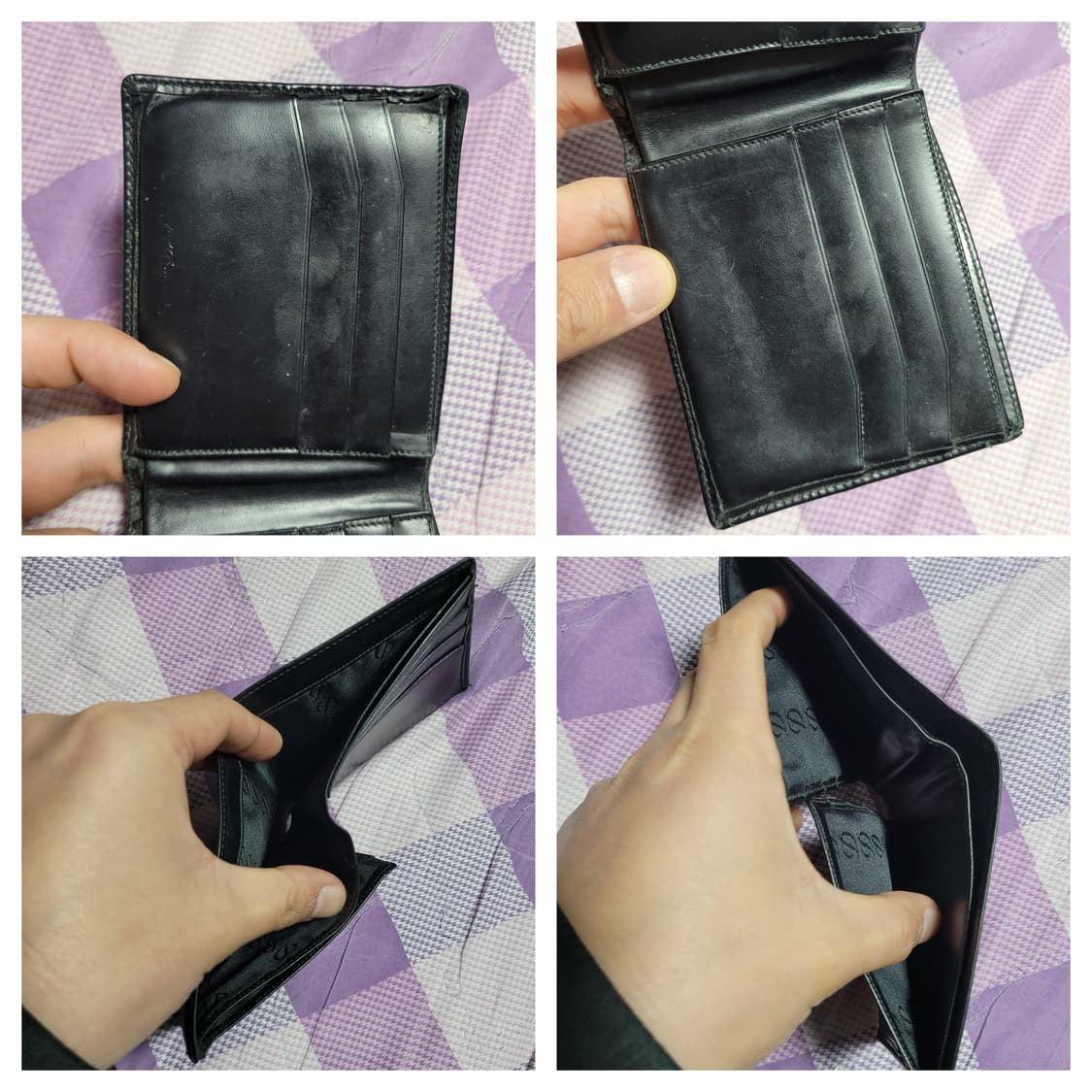 정품 듀퐁 블랙 반지갑 상품이미지8