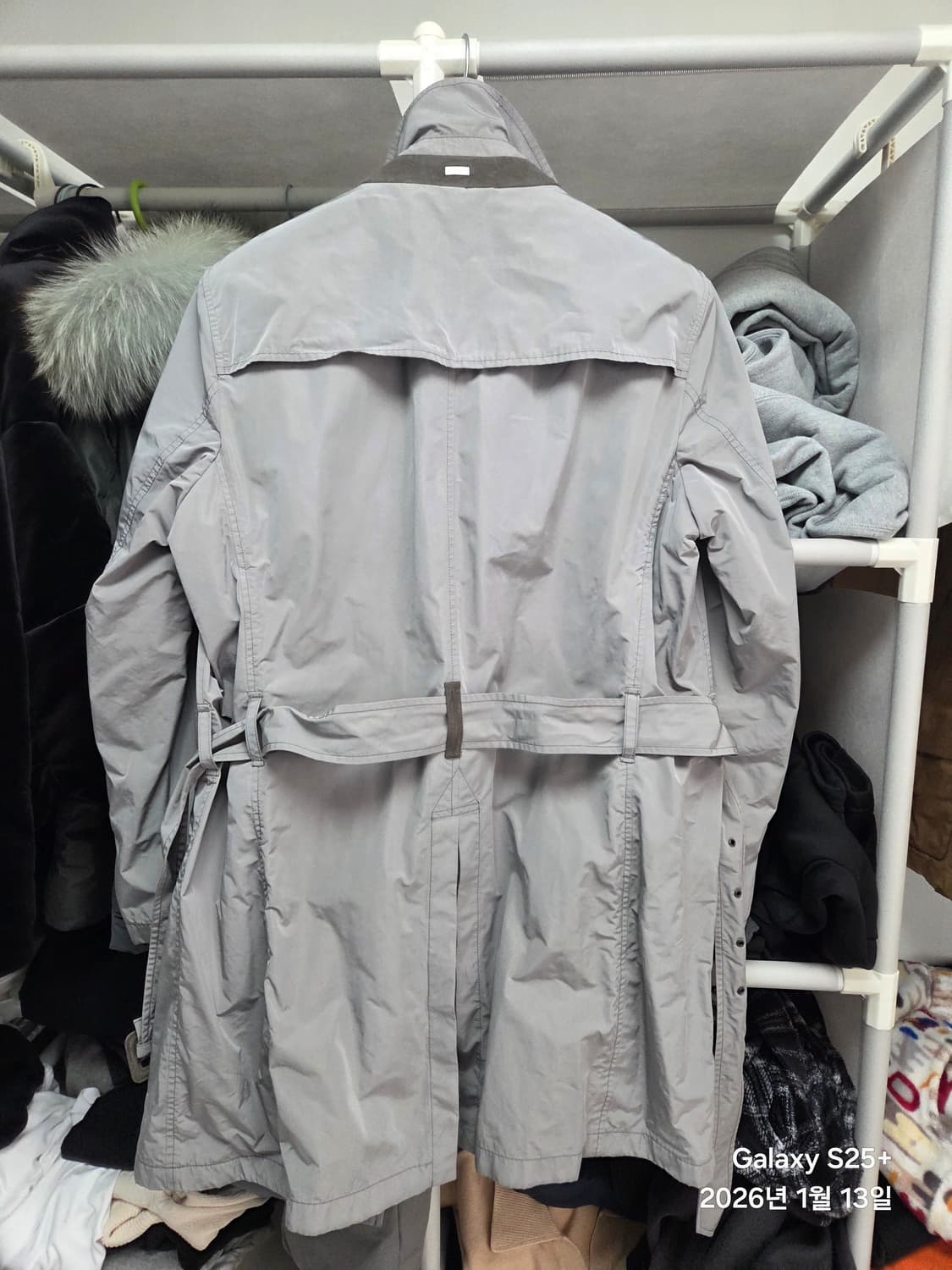 에르노 남성 트렌치코트 그레이 50사이즈 상품이미지7