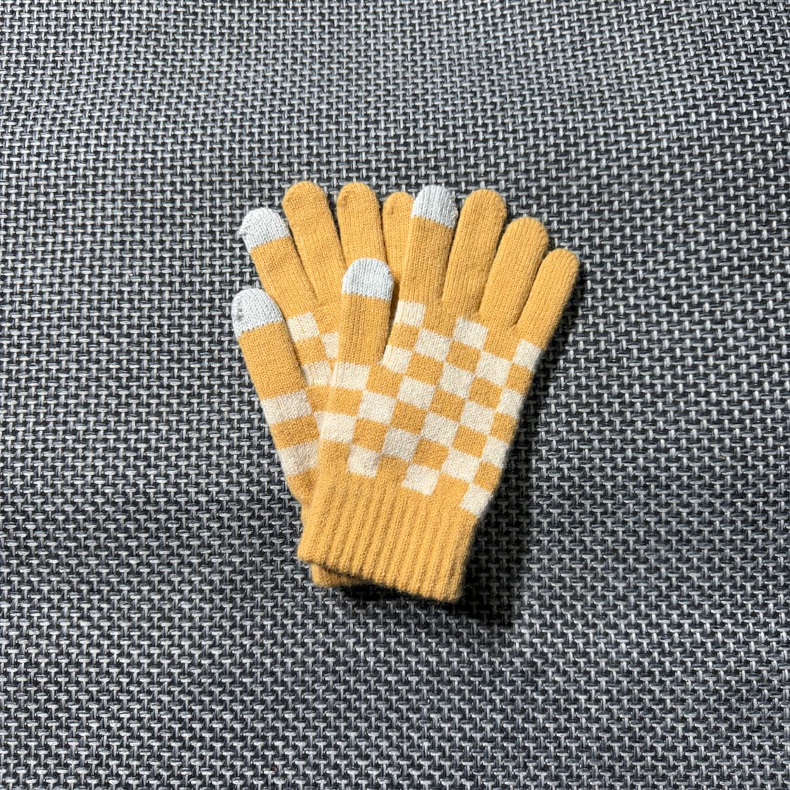 빈티지 체커보드 니트장갑 (old-8423) 상품이미지1