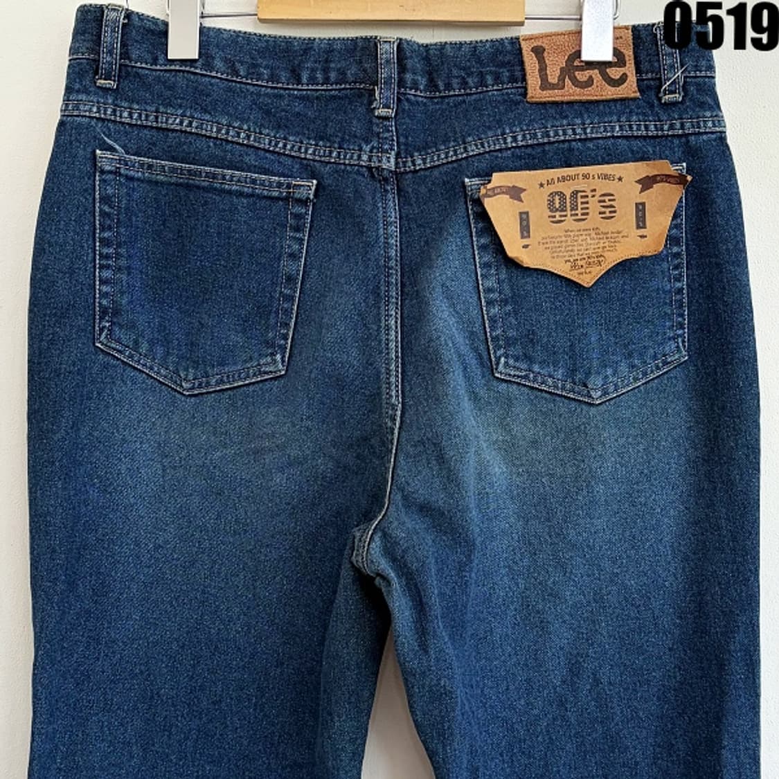 Lee 빈티지 워싱 진청 데님 팬츠 XL 0519 상품이미지9