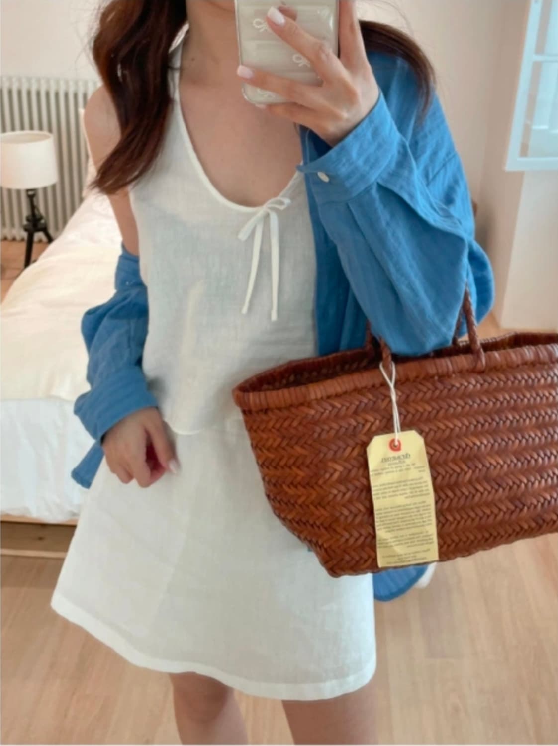 린넨 홀터넥 투피스 상품이미지1