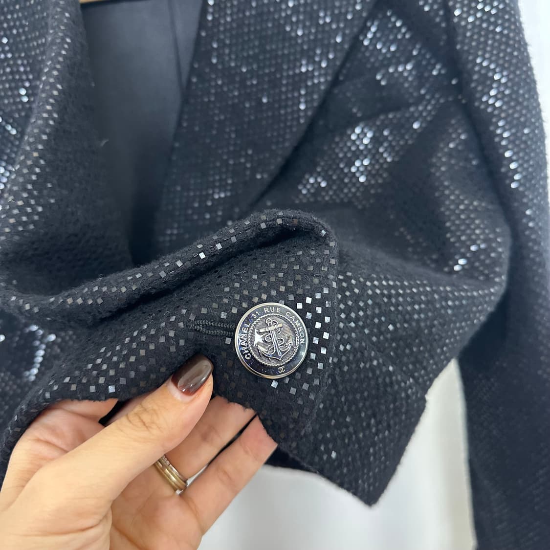  샤넬 여자 정품 모/견 자켓 샤넬버튼 검정 33(34) 44추천 상품이미지2