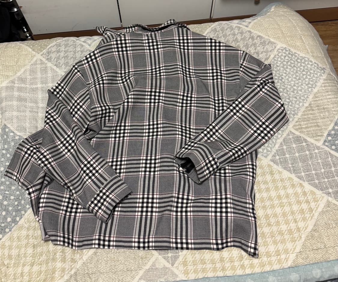 <거의 새것> [L] acha 오버핏 체크 셔츠 상품이미지8