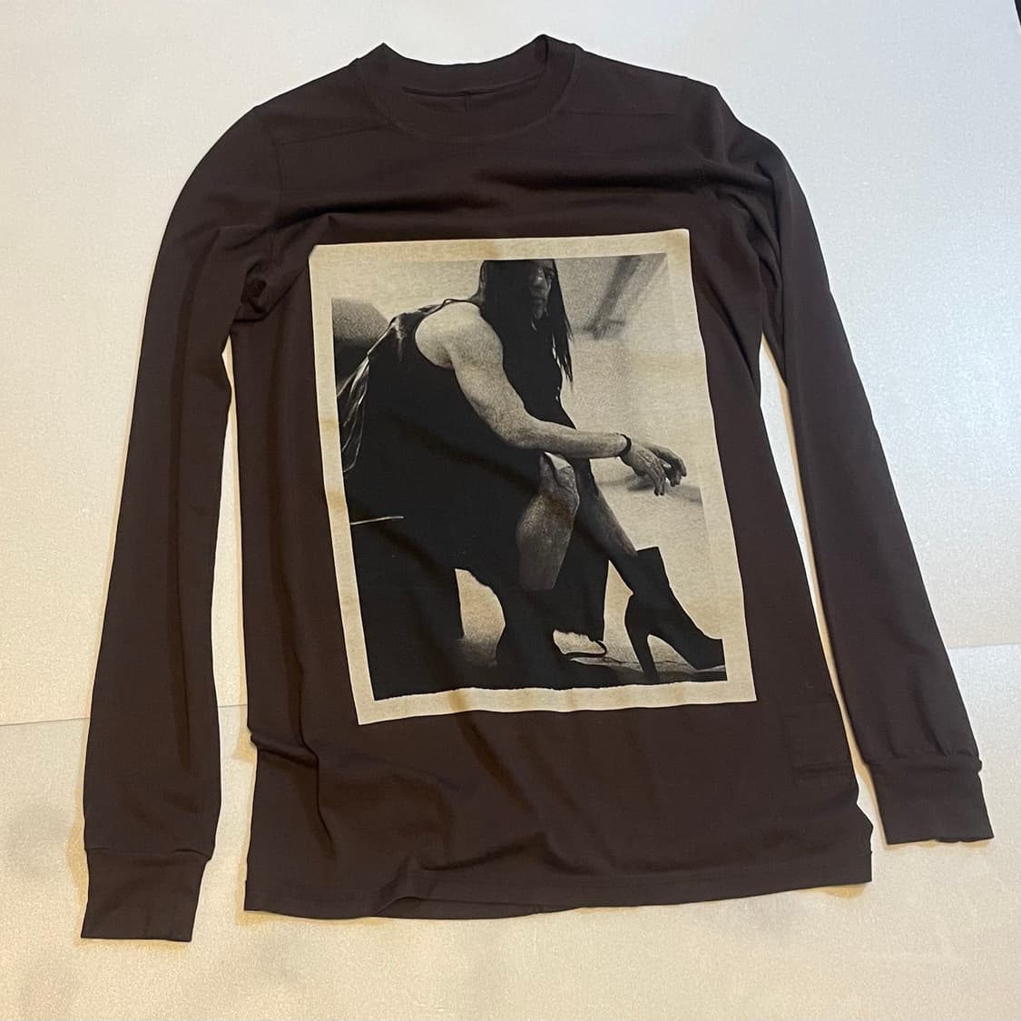 릭 오웬스 다크쉐도우 19aw 포토 프린트 롱슬리브 상품이미지1