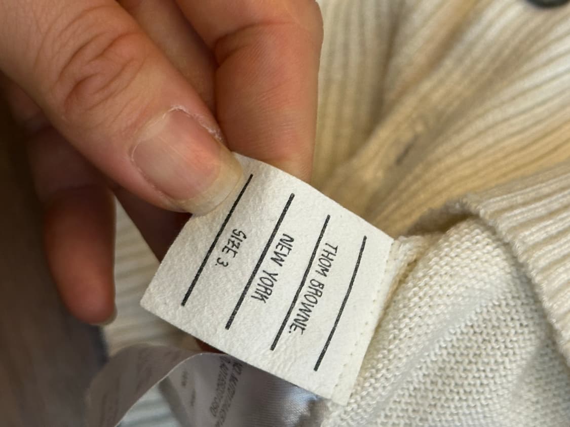 톰브라운 4선 니트 아이보리 3사이즈 상품이미지7