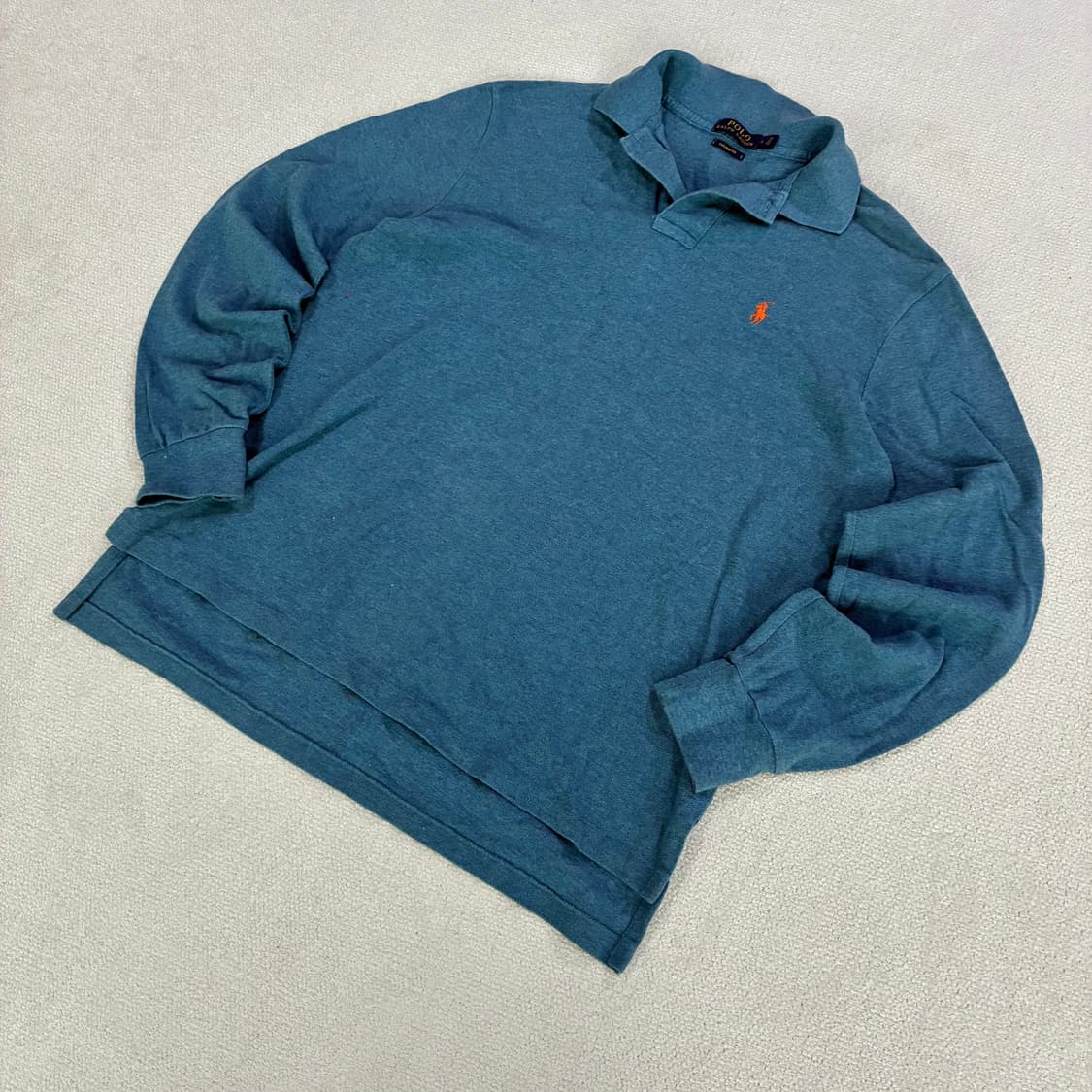 폴로 랄프로렌 긴팔 폴로셔츠 블루 L 상품이미지1