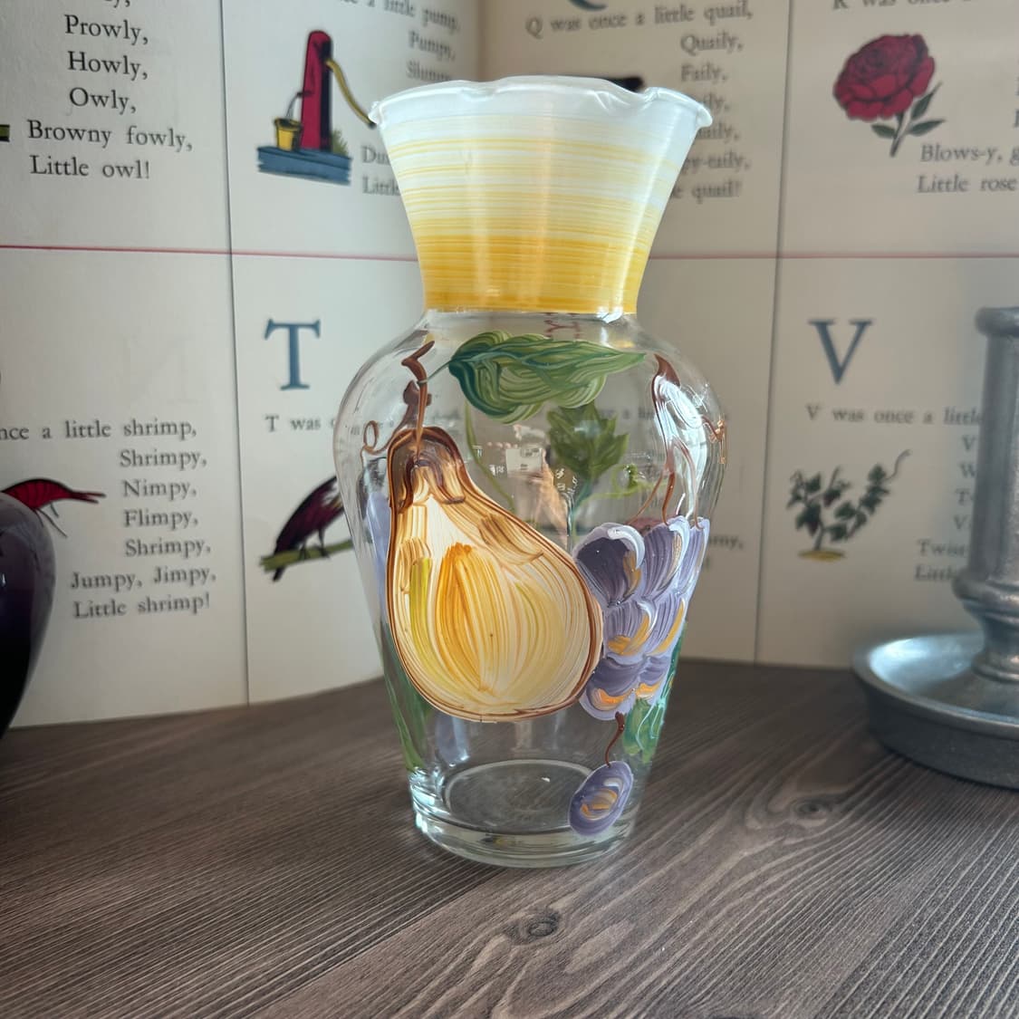 핸드페인티드 미국 빈티지 화병 오브제  상품이미지2