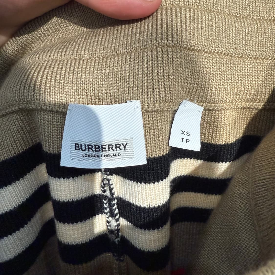 (100) 버버리 빈티지 체크 아카이브 메리노 울 니트 반바지 상품이미지4