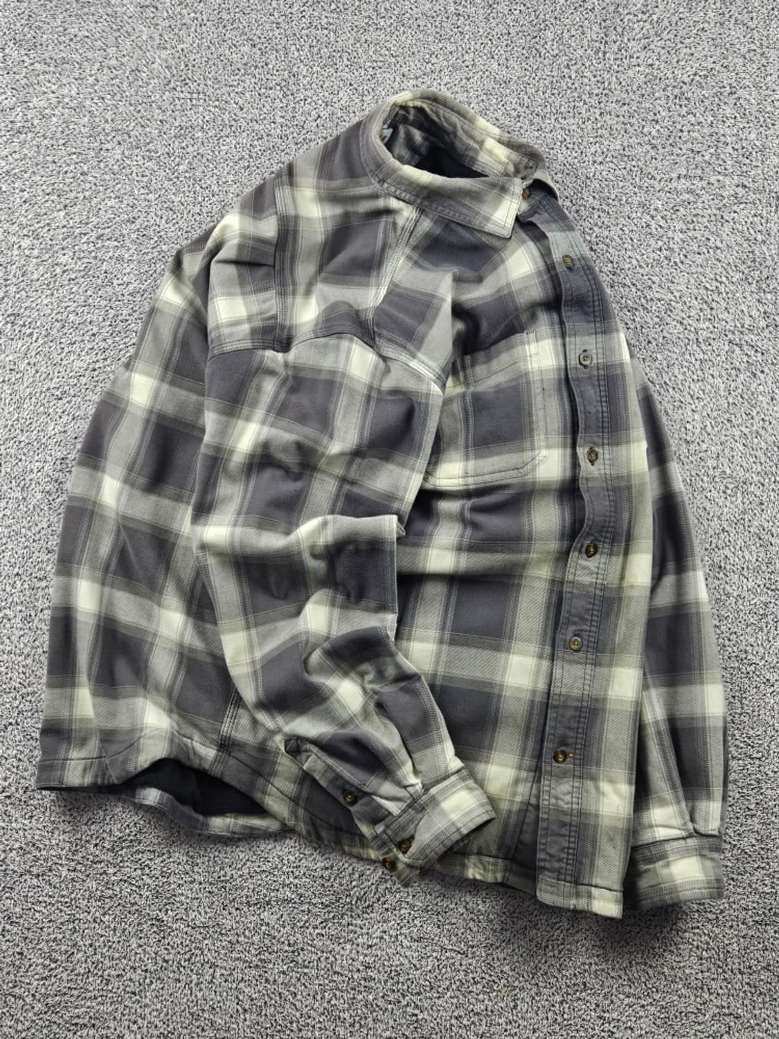 칼하트 헤비 플리스 체크 셔츠 워크 자켓 ( L ) / 10722 상품이미지4