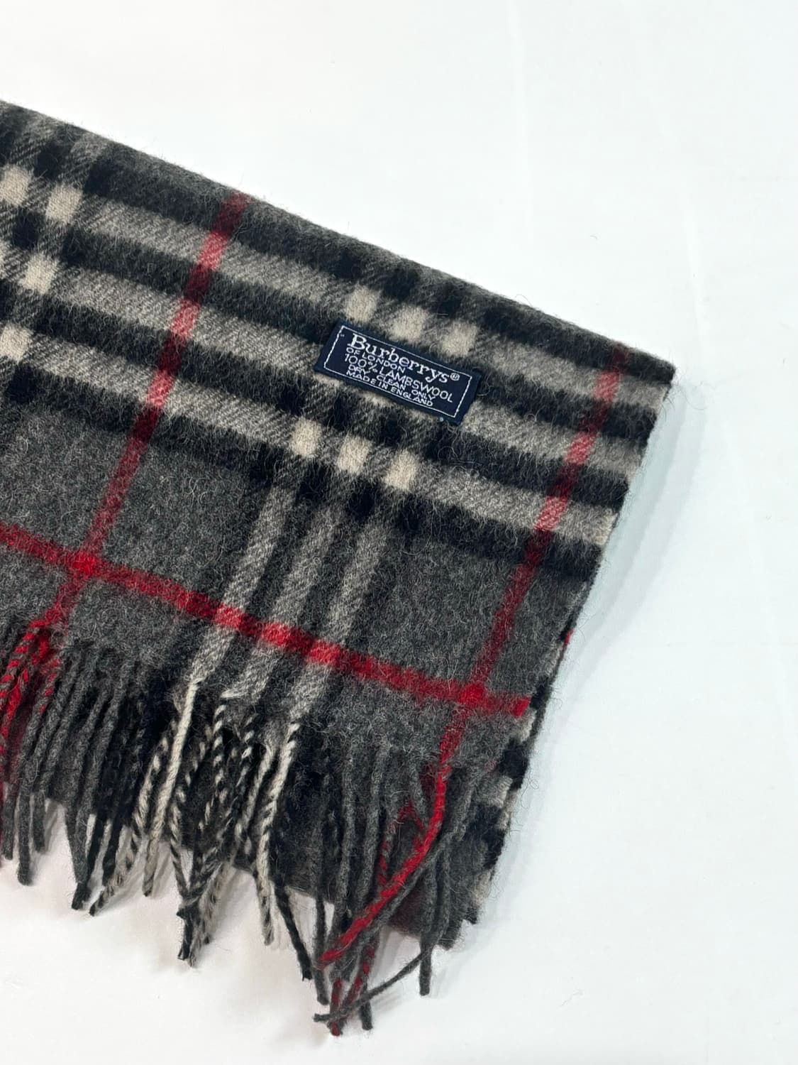 Burberry 버버리 램스울 차콜 모바체크 머플러 상품이미지6
